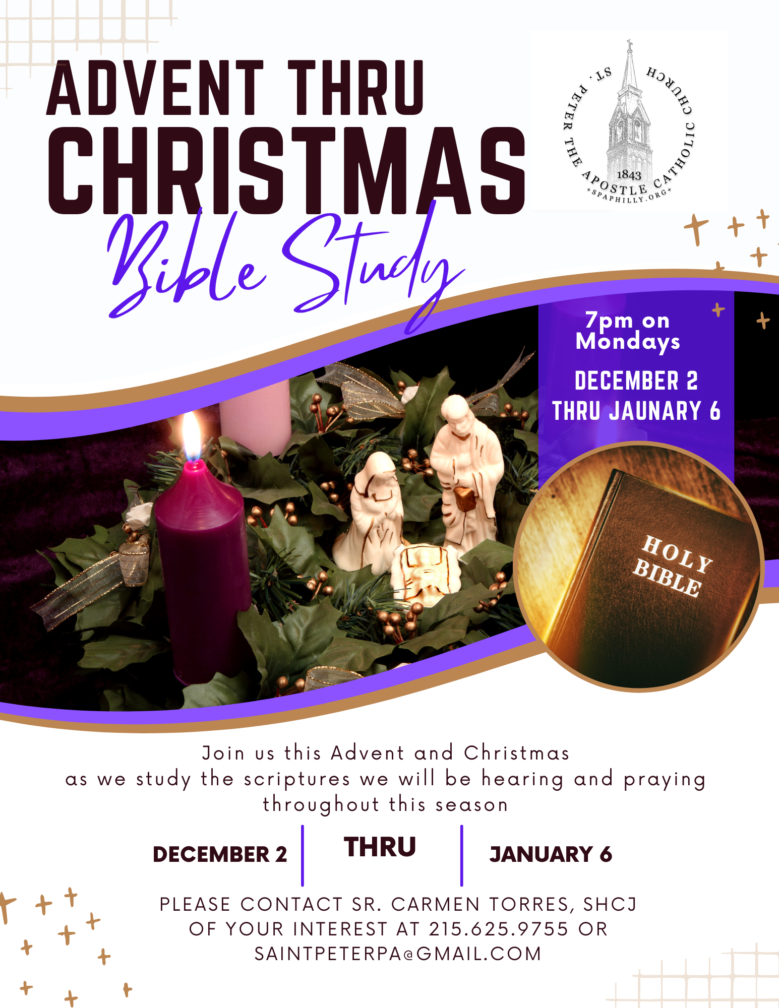 Advent Christmas Bible Study St. Peter The Apostle